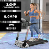 Ovicx Foldable Treadmills for Home – Portable Folding Compact Small Thin Electric Fold Up Lightweight Treadmill for Space Saver Apartment