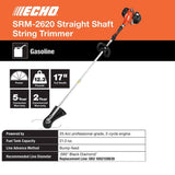 Echo 25.4 CC Gas 2-Stroke Cycle Straight Shaft Trimmer