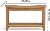 HDPS Shower Bench Seat, Poly Lumber Bathroom Stool for Inside Shower Waterproof, Foot Rest Stool for Shaving Legs with Adjustable Feet, Plastic Spa Bath Chair Seat for Bathroom, Non-Slip, Brown